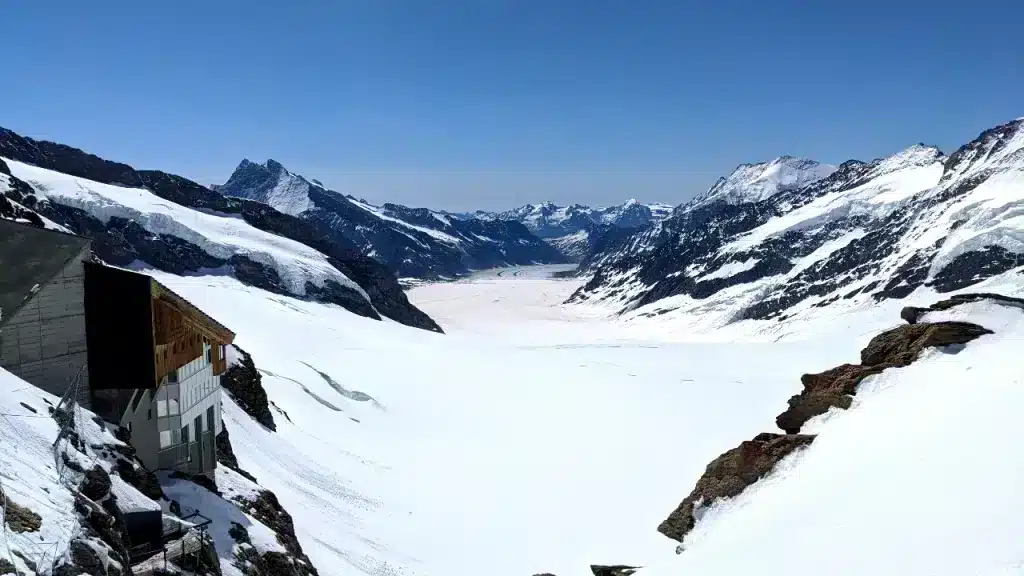 Jungfrau-Aletsch Glacier, seen from the Jungfraujoch
