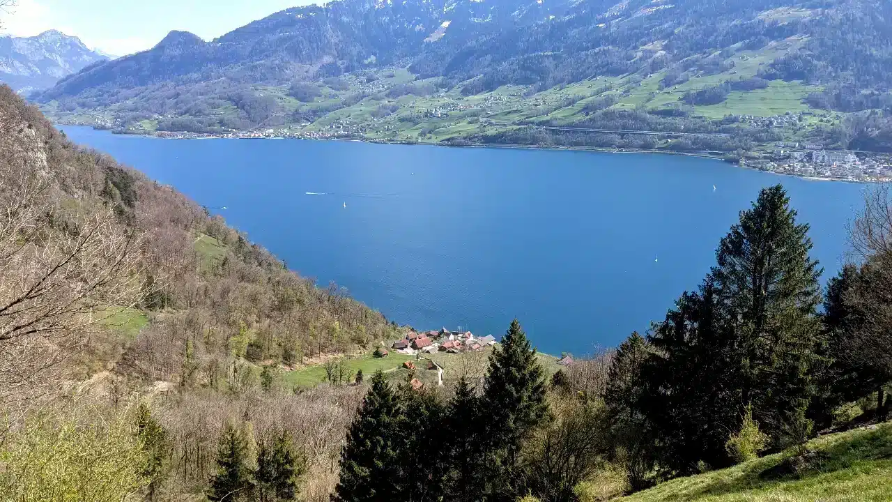 Le village de Quinten, lac de Walen