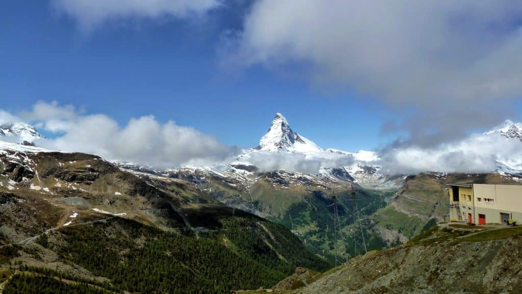 Another view of the Matterhorn from the 5 lakes hike in Zermatt