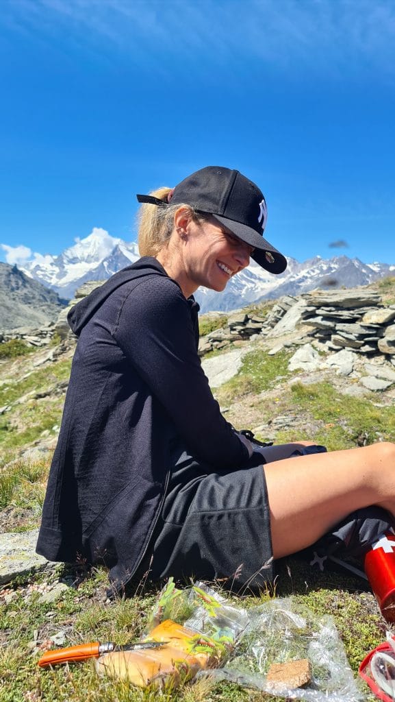 Our guest writer Mara enjoying her time in the Alps