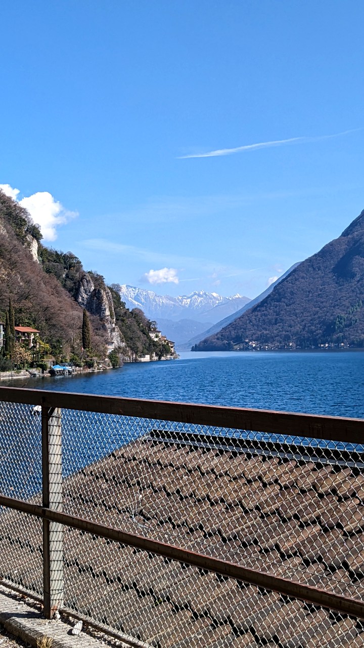 View towards Gandria and the Lago di Lugano on the Sentiero di Gandria