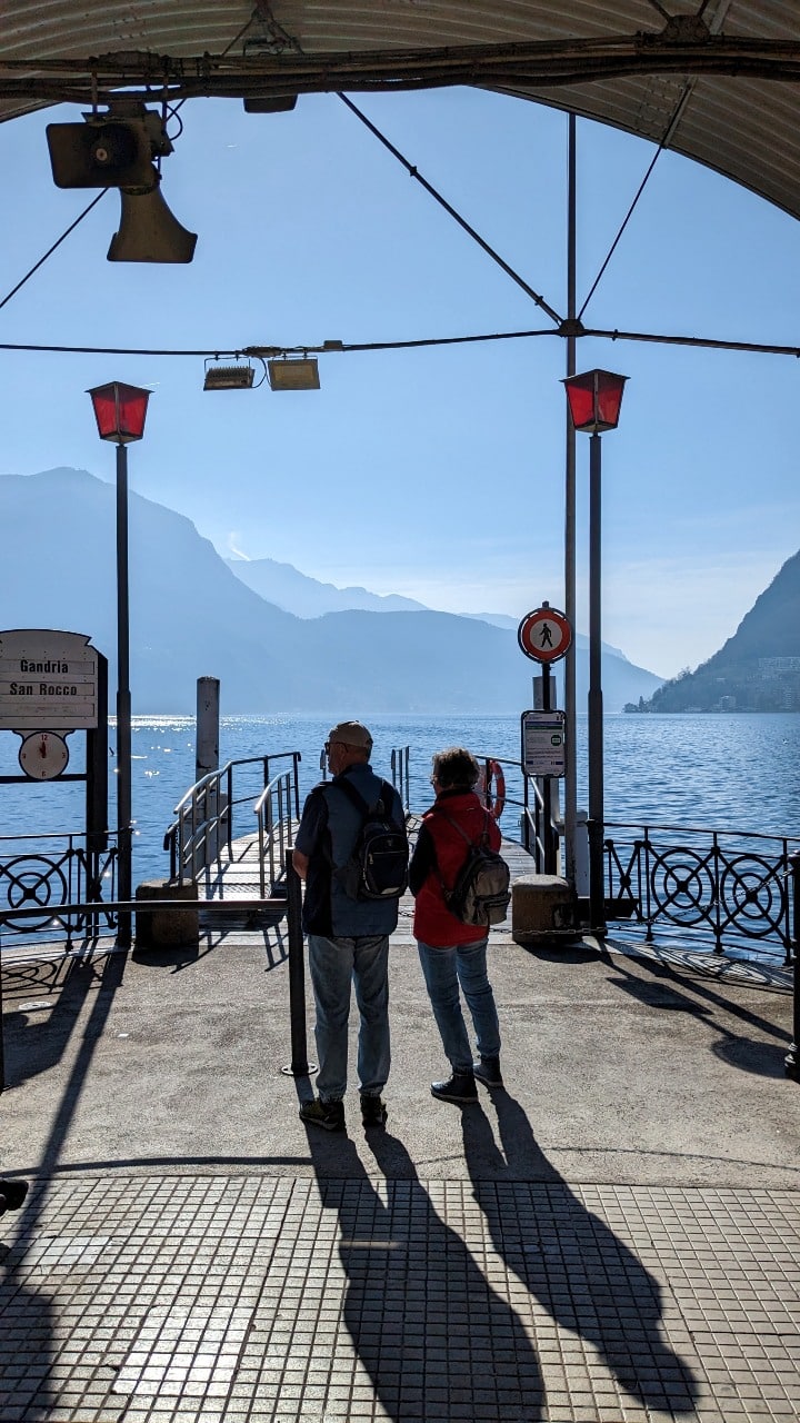Boat trip from Lugano (lago) to Gandria (lago) for the hike Sentiero dell'olivo