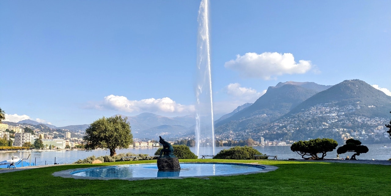 Paradios-Lugano auf der Wanderung San Salvatore Morcote