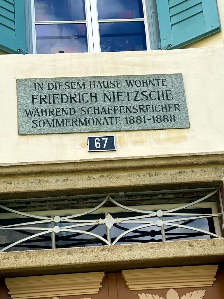 Memorial plaque: Friedrich Nitzsche lived in this house