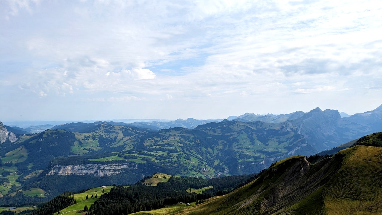 Aussicht von Klingenstock - Fronalpstock Wandwerg