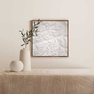 Gipsabdruck Laax mit Buchholzrahmen mit Augmented Reality Layer von Hike&Dine