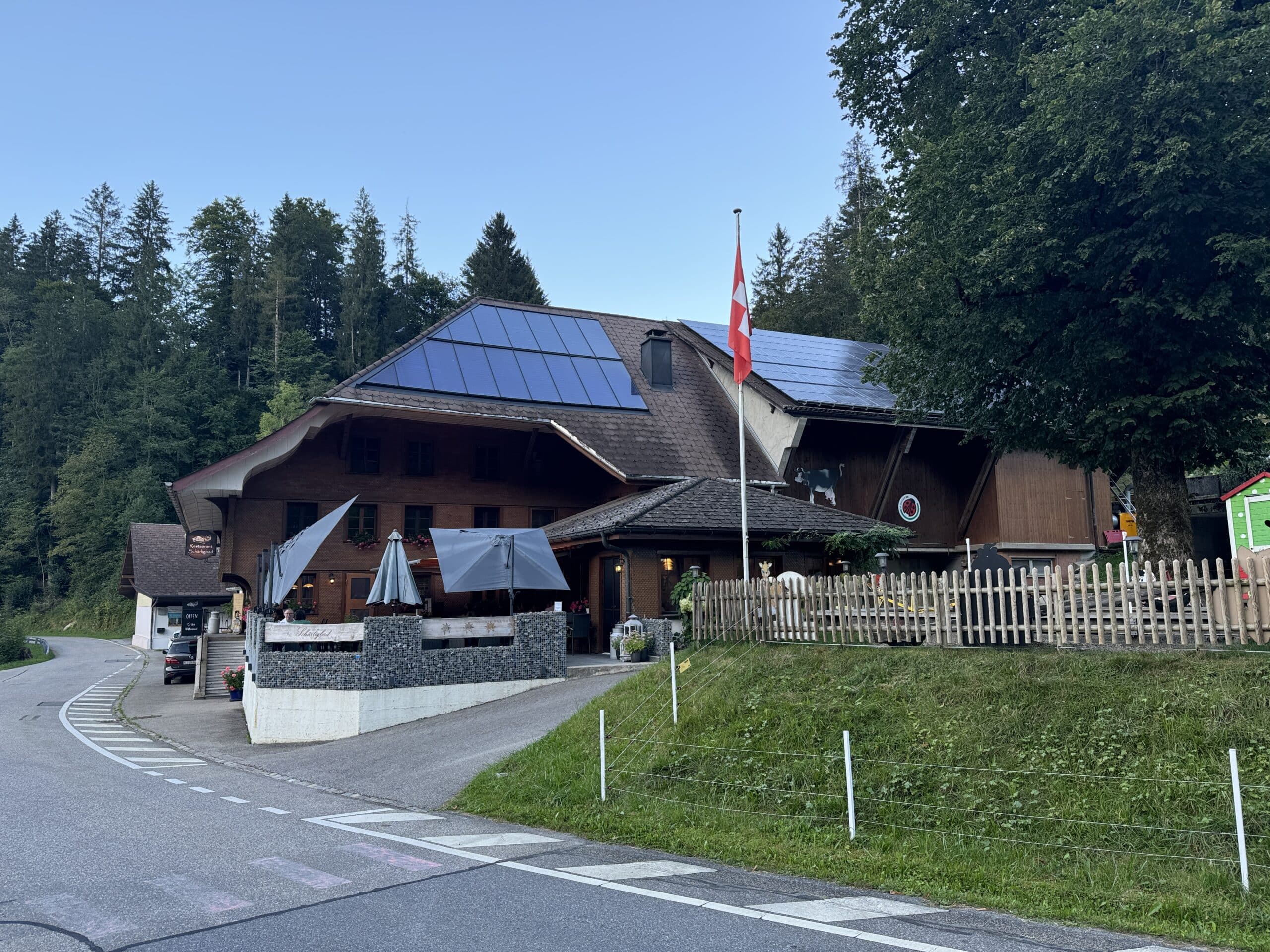 Restaurant Schärligbad vu depuis le parking