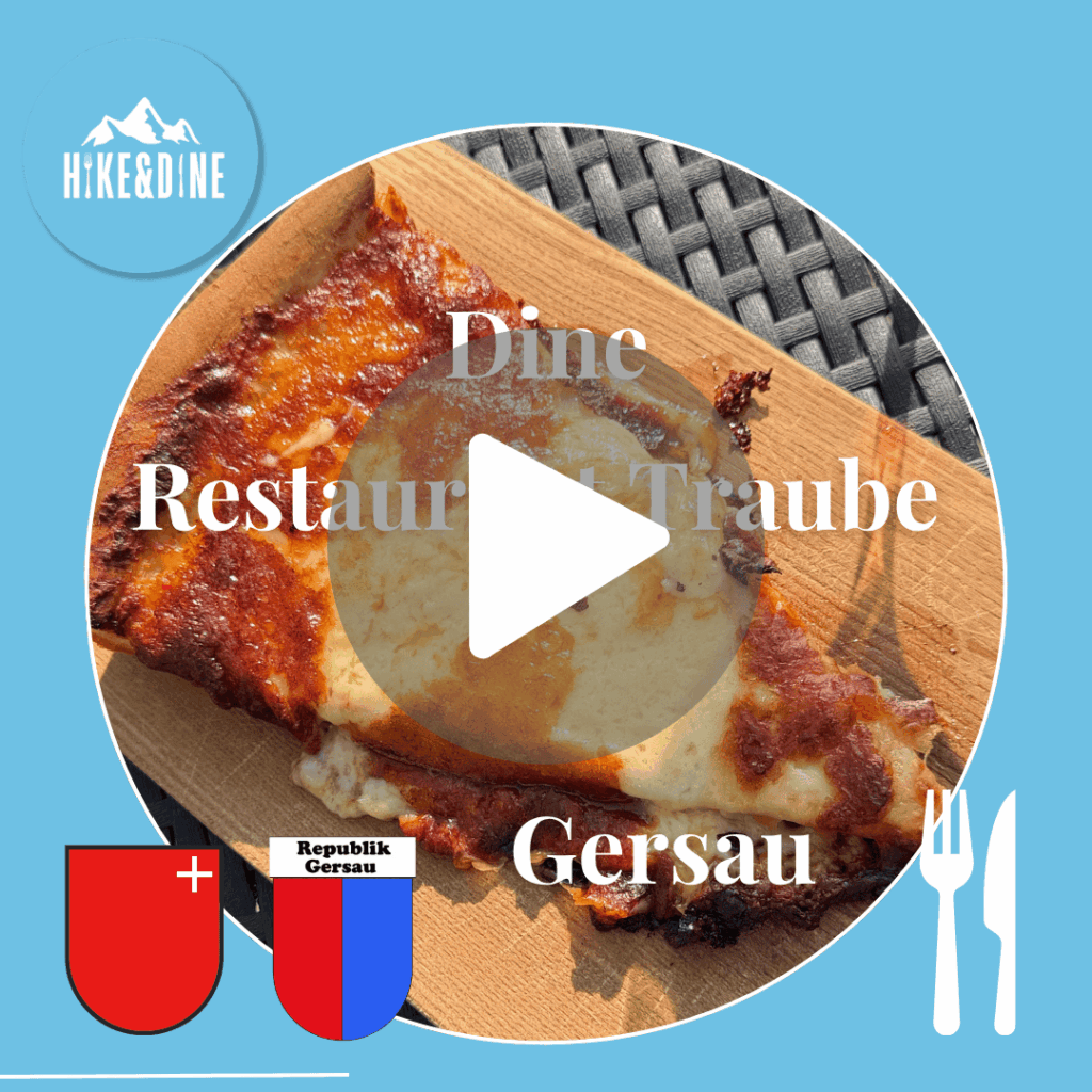 Aperçu vidéo de l'expérience culinaire au Restaurant Traube à Gersau, mettant l'accent sur l'original gâteau au fromage de Gersau.